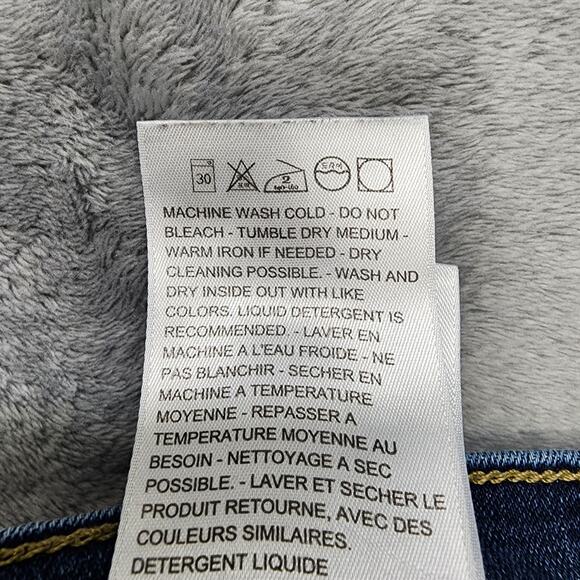 Levi's Jeans Womens 24W Blue Dark Wash Classic Straight Leg Stretch Denim Casual - Picture 9 of 15